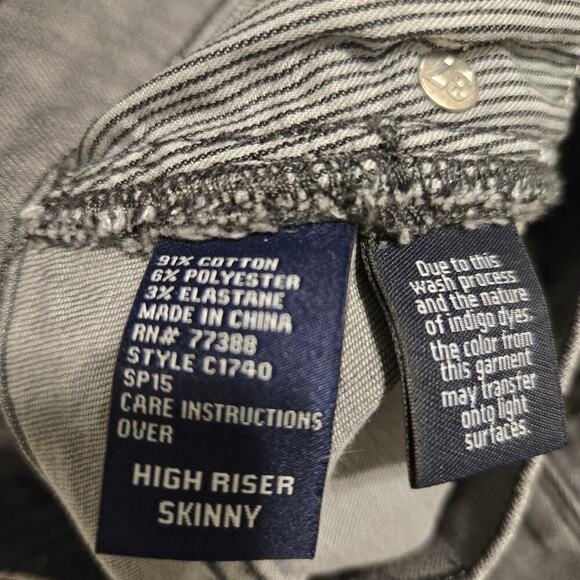 Madewell Women’s High Rise Distressed Skinny Jeans Size 29 Gray Denim - Picture 5 of 15